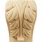 Ekena Millwork 3 1/4"W x 2 3/4"D x 5"H Medium Acanthus Leaf Block Corbel, Maple CORW03X03X05BAMA - alternate 4